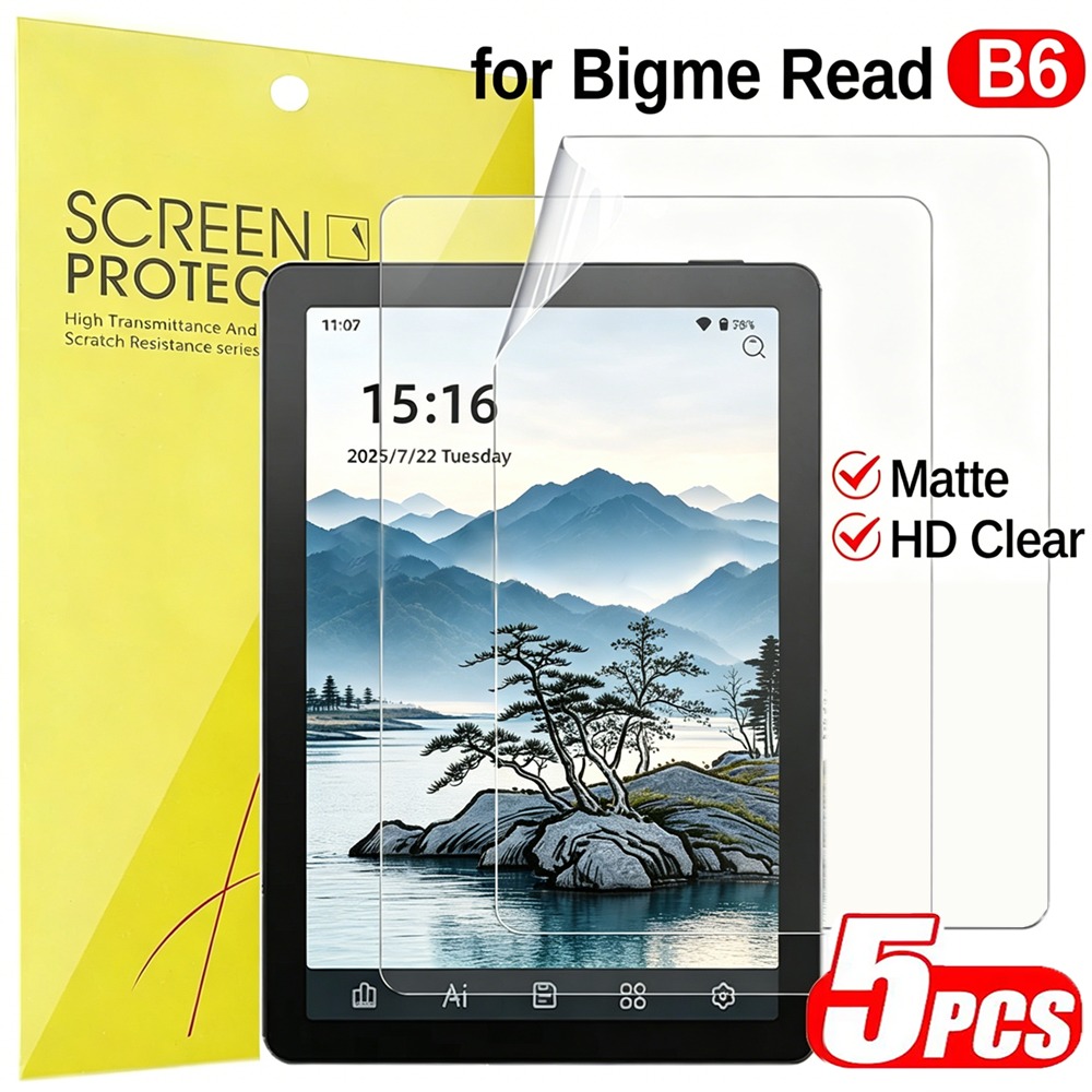 5-1pcs HD Clear&Matte Soft PET - Matte Anti Glare Screen のレビューと価格