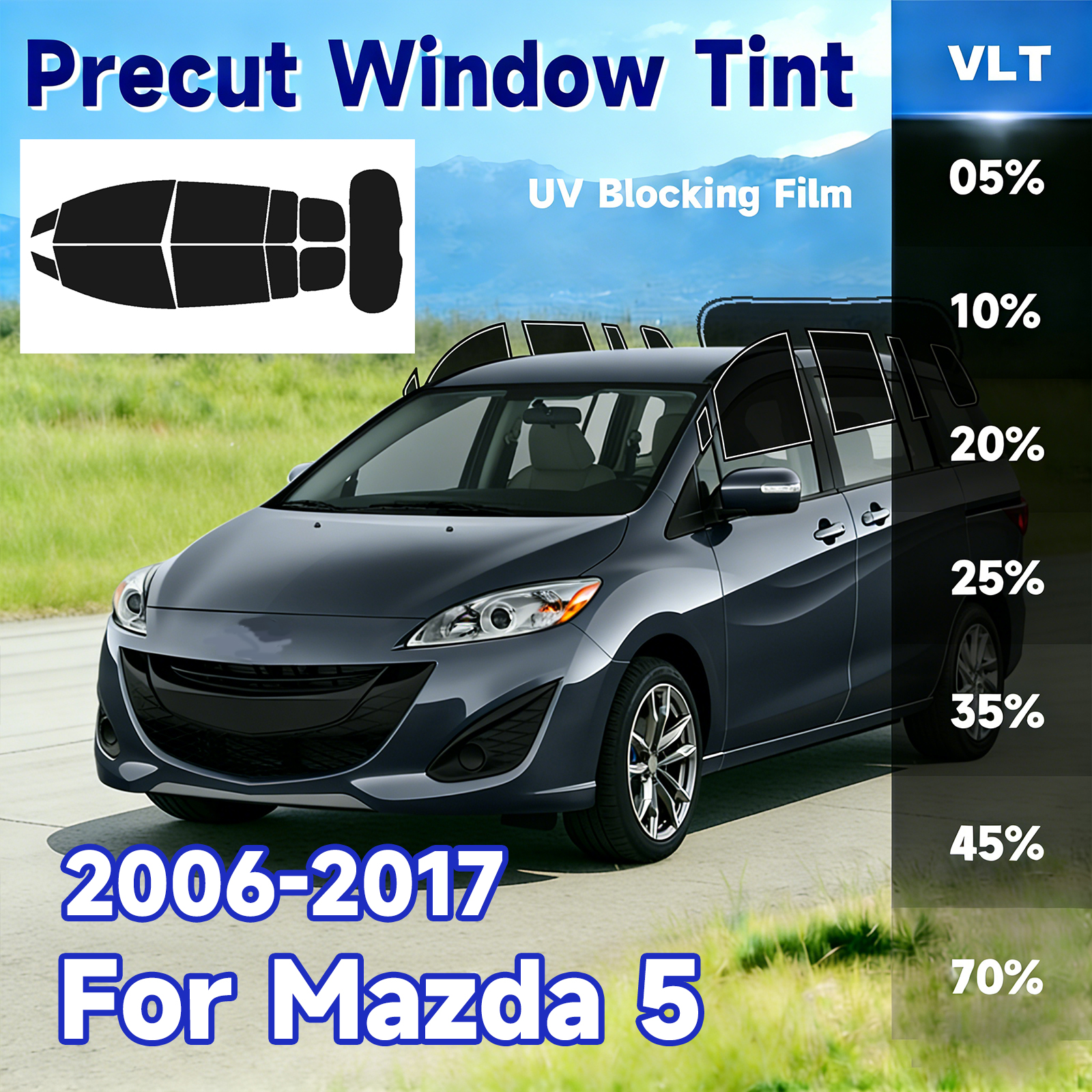Precut Window Tint Car for Maz - Privacy Screen Protector のレビューと価格