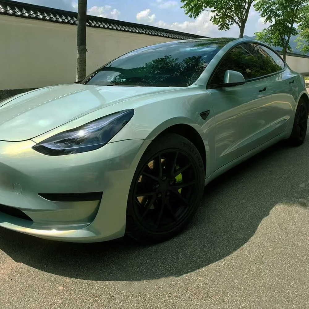 Car Vinyl Wrap Film Mica Green - Air Bubble Remover のレビューと価格