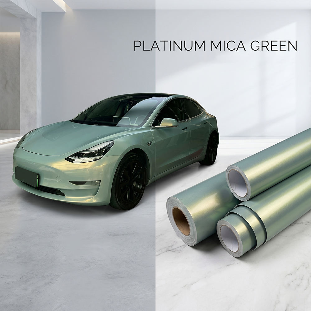 Car Vinyl Wrap Film Mica Green - Air Bubble Remover のレビューと価格
