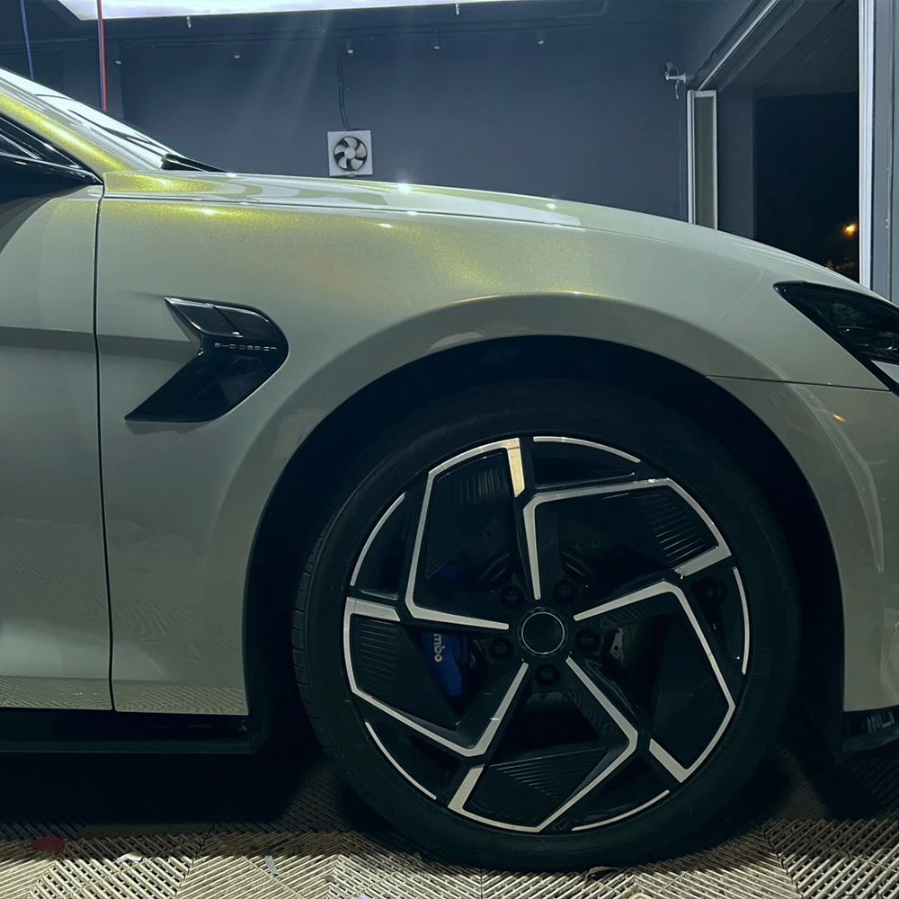 Car Vinyl Wrap Film Mica Green - Air Bubble Remover のレビューと価格