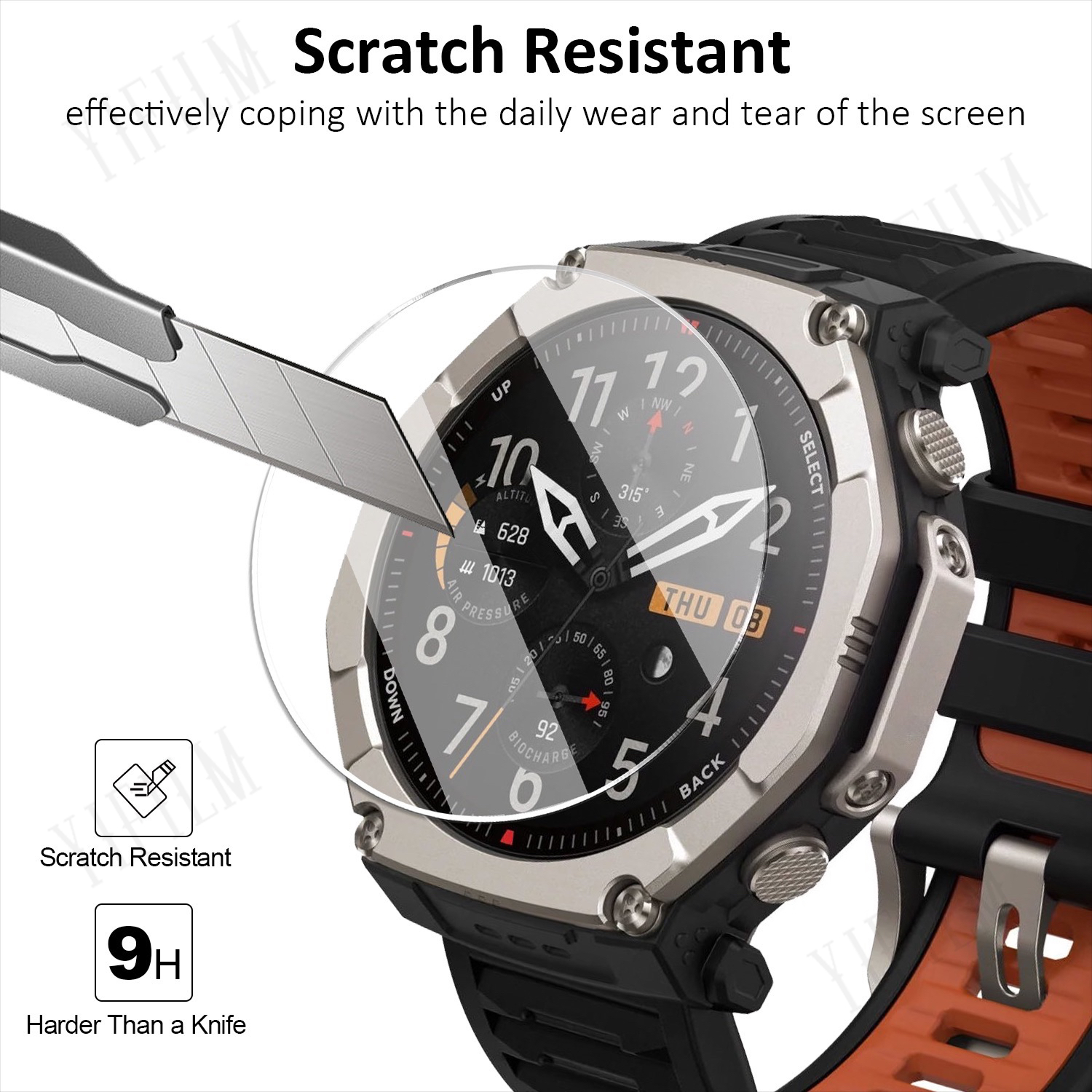 For Huami T-Rex Ultra 2 Screen - Glass Protector Auto のレビューと価格