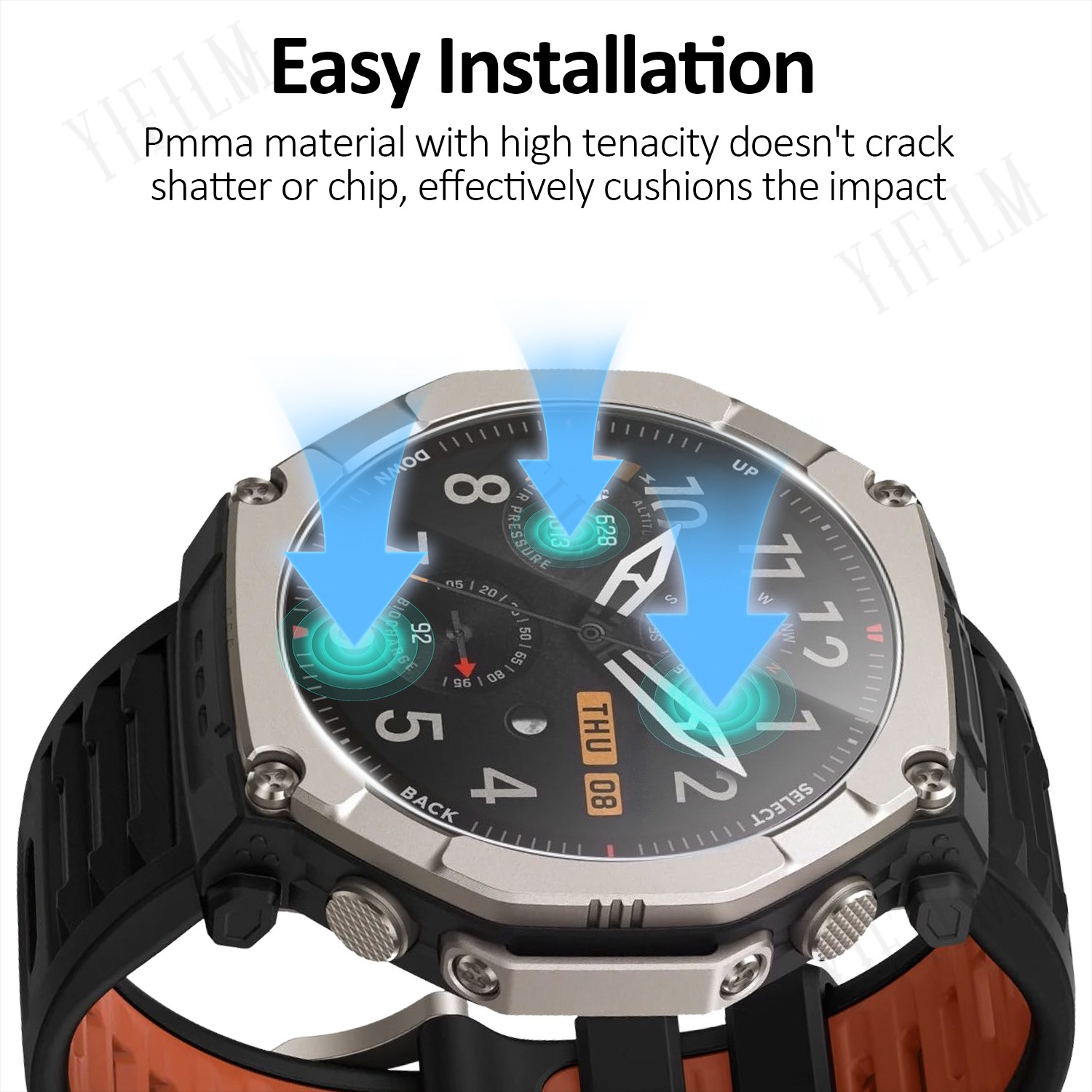 For Huami T-Rex Ultra 2 Screen - Glass Protector Auto のレビューと価格