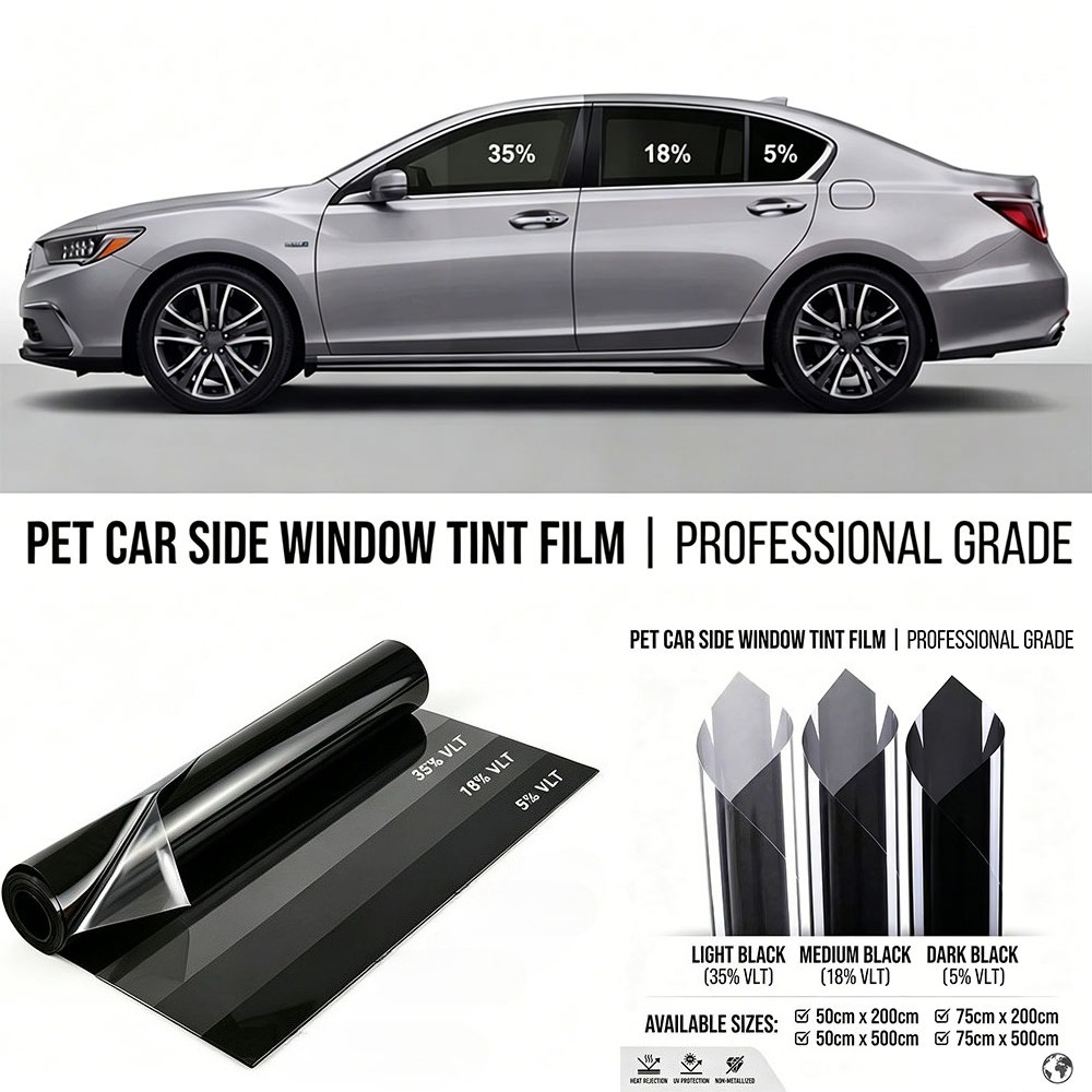 2m/5m 5/18/35 Percent VLT Car  - Glass Protector Auto のレビューと価格