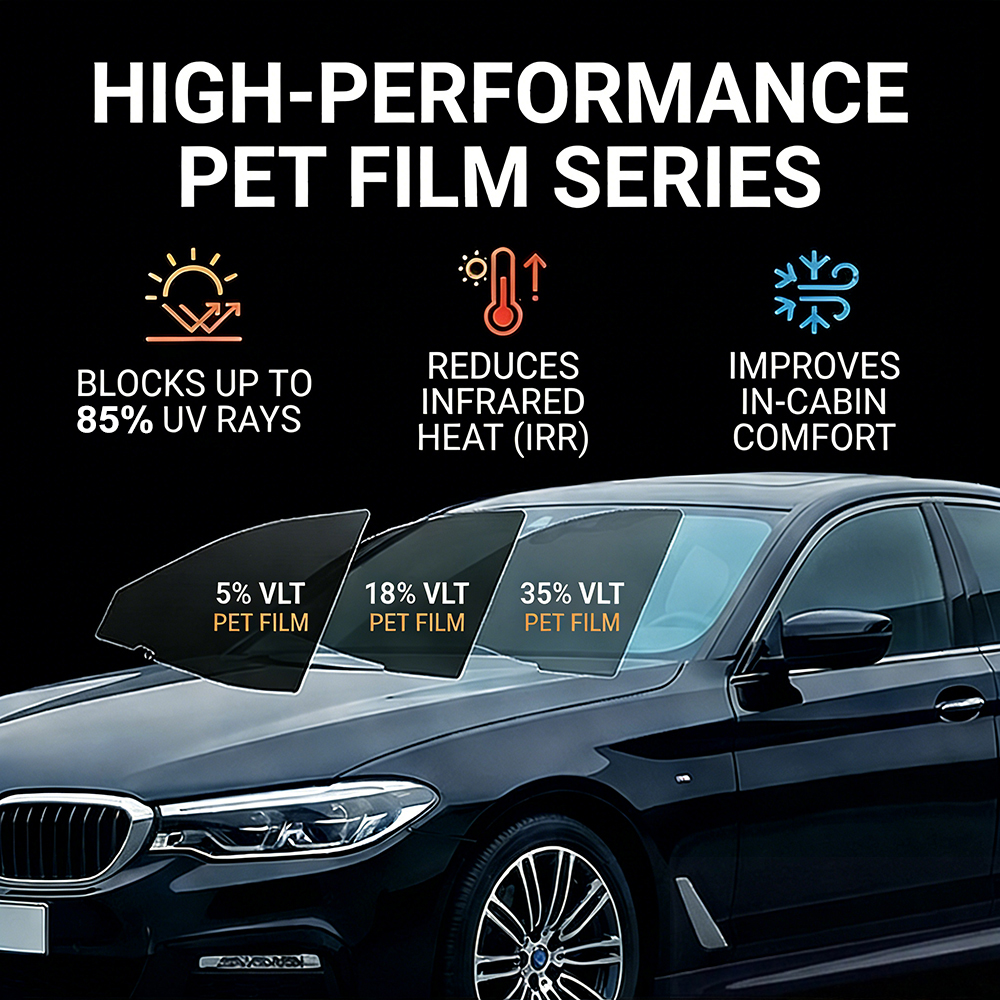 2m/5m 5/18/35 Percent VLT Car  - Glass Protector Auto のレビューと価格