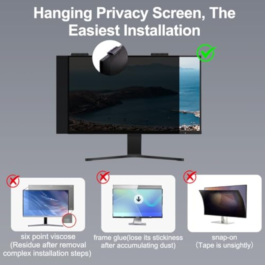 [2-Pack] 24 Inch Privacy Scree - Privacy Filter 2Pack のレビューと価格