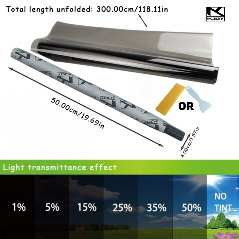 3Mx50CM VLT Black Car Window F - Glass Protector Auto のレビューと価格