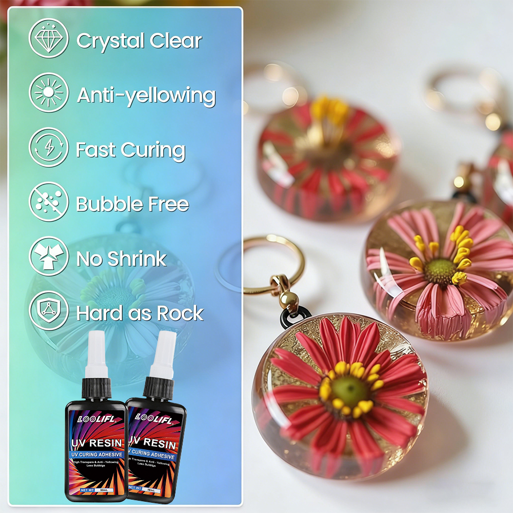 LOOLIFL UV Resin Kit With Mini - Liquid Uv Glue Kit のレビューと価格