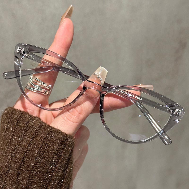 Small Cat Eye Eyeglasses Women - Anti Blue Light Film のレビューと価格
