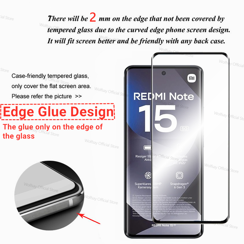2/4 PCS 3D Curved Edge Glass F - Curved Edge Screen のレビューと価格