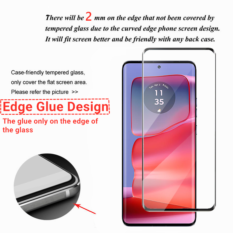2/4PCS 3D Curved Edge Glass Fo - Curved Edge Screen のレビューと価格
