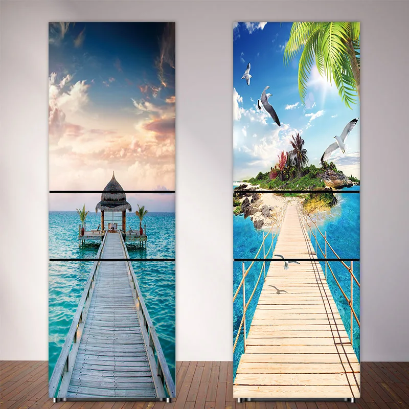 Seaside Beach Fridge Sticker F - Full Cover Adhesive のレビューと価格