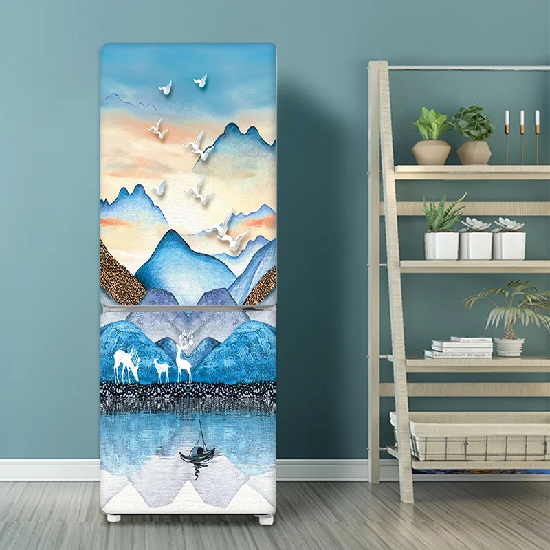Seaside Beach Fridge Sticker F - Full Cover Adhesive のレビューと価格