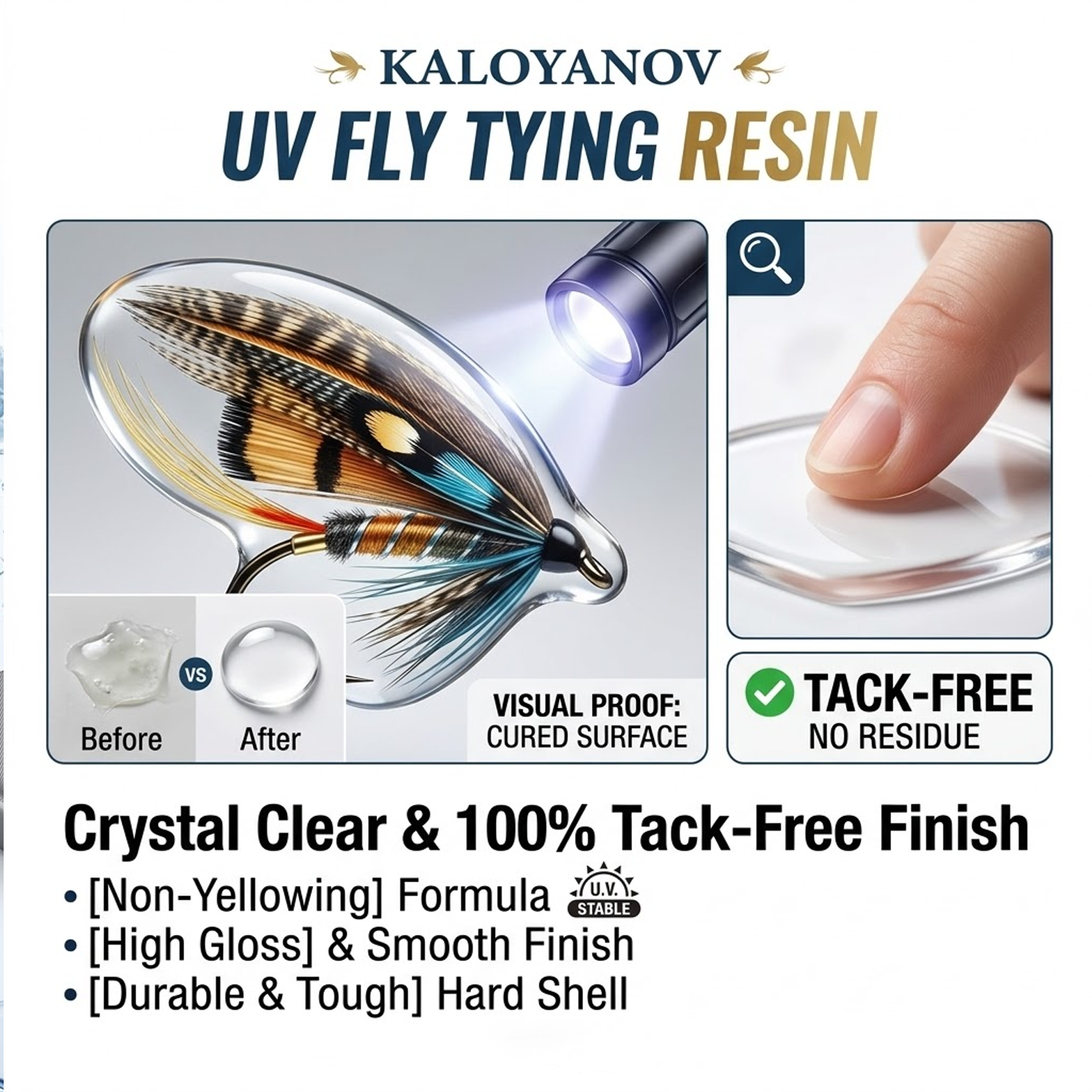UV Resin Fly Tying Kit with US - Liquid Uv Glue Kit のレビューと価格