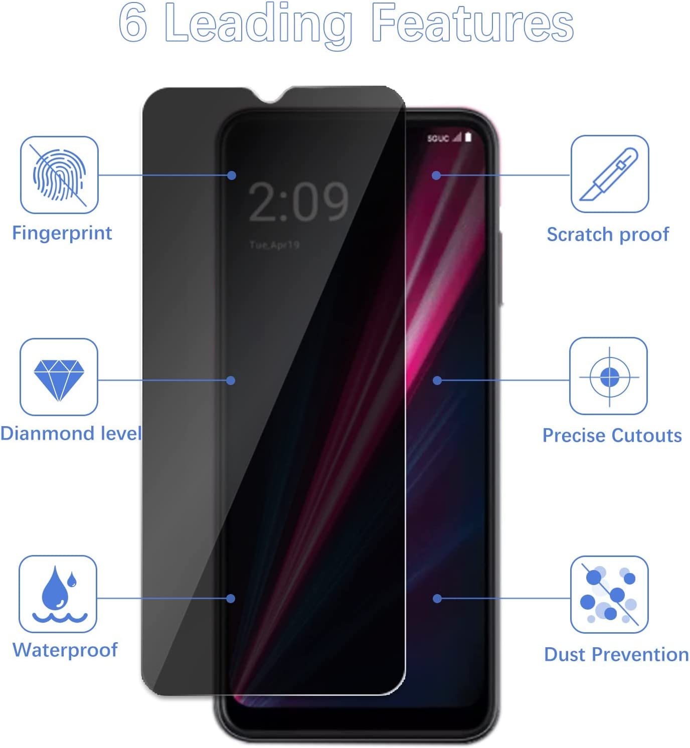 [2 Pack]Fit TCL 40 SE Privacy  - Privacy Filter 2Pack のレビューと価格