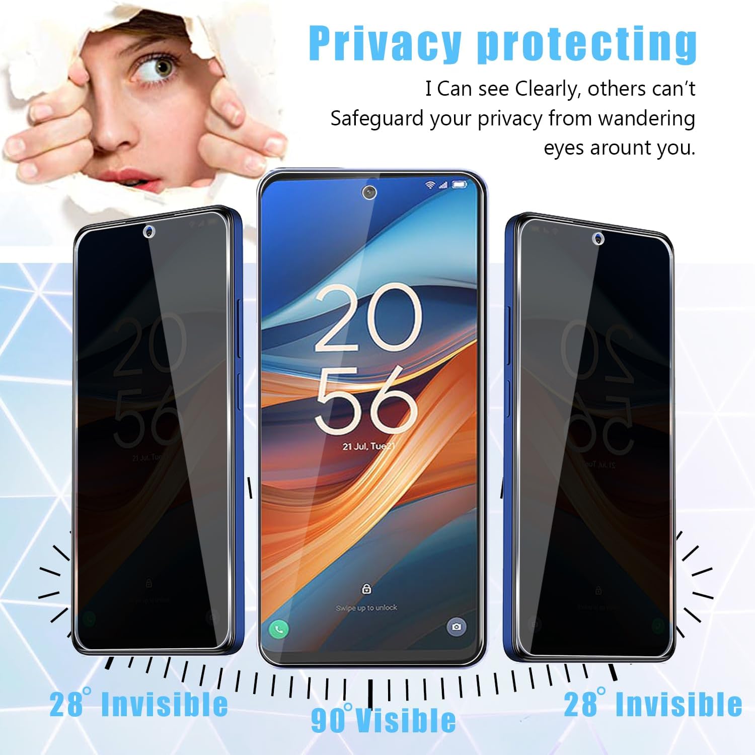 [2 Pack] Fit TCL 50 5G Privacy - Privacy Filter 2Pack のレビューと価格