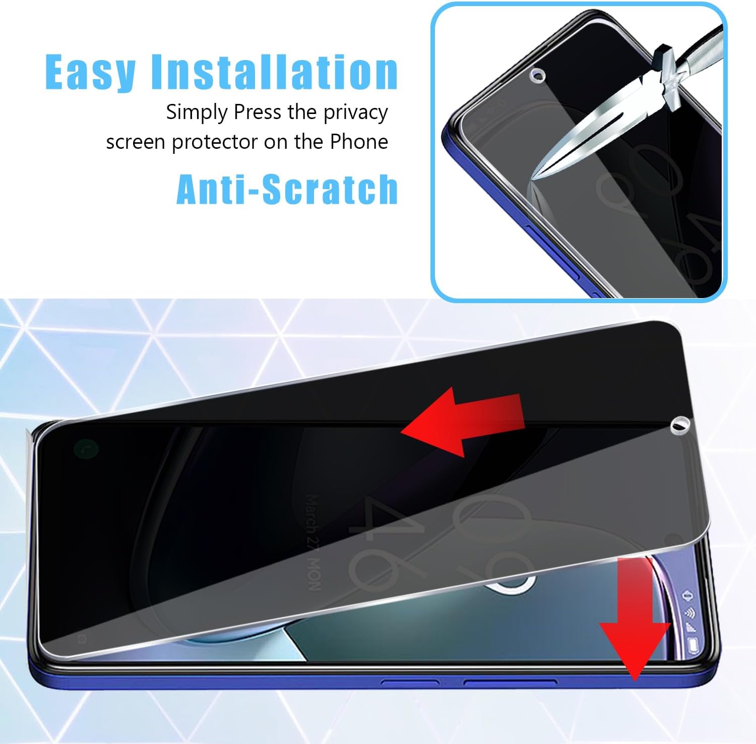 [2 Pack] Fit TCL 50 5G Privacy - Privacy Filter 2Pack のレビューと価格