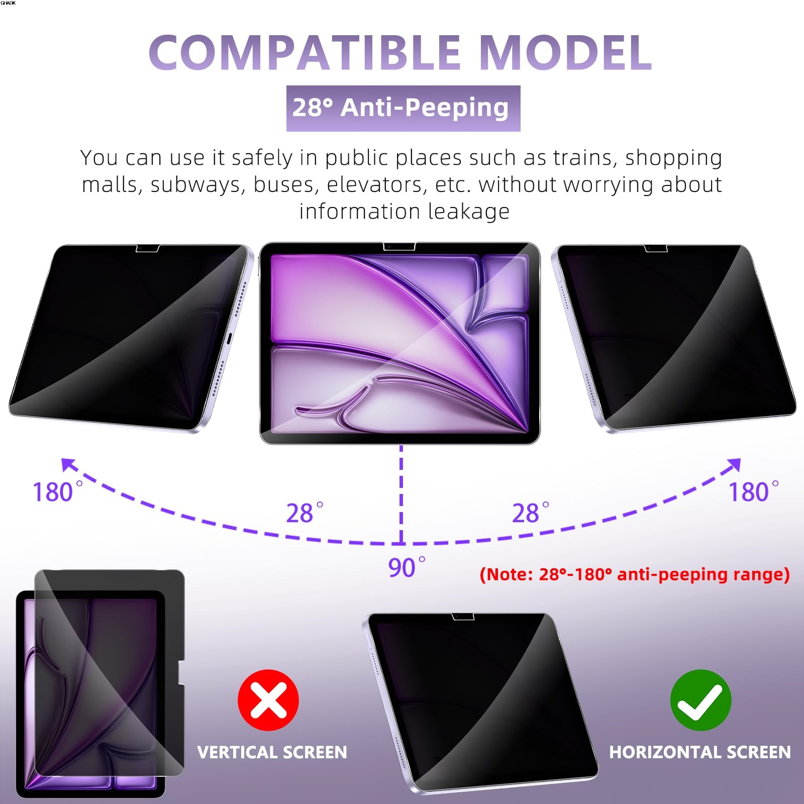 2 Way Privacy Anti-Spy Screen  - Matte Anti Glare Screen のレビューと価格