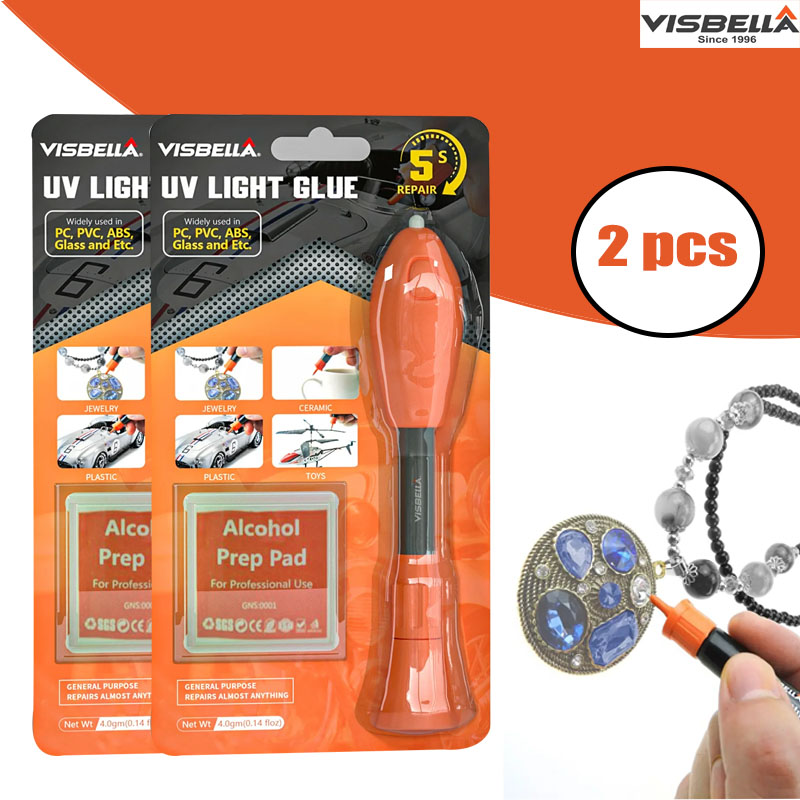 Visbella 2 PCS UV Light Glue P - Liquid Uv Glue Kit のレビューと価格