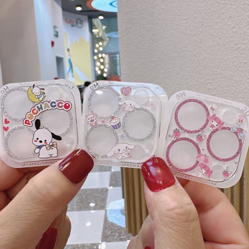 Sanrio Hello Kitty Kuromi Glit - Tempered Glass Screen 9H のレビューと価格