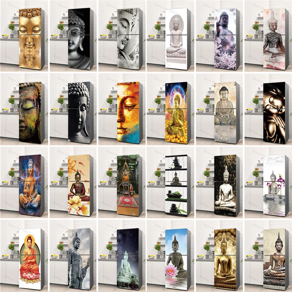 Buddha Art Vinyl Fridge Sticke - Full Cover Adhesive のレビューと価格