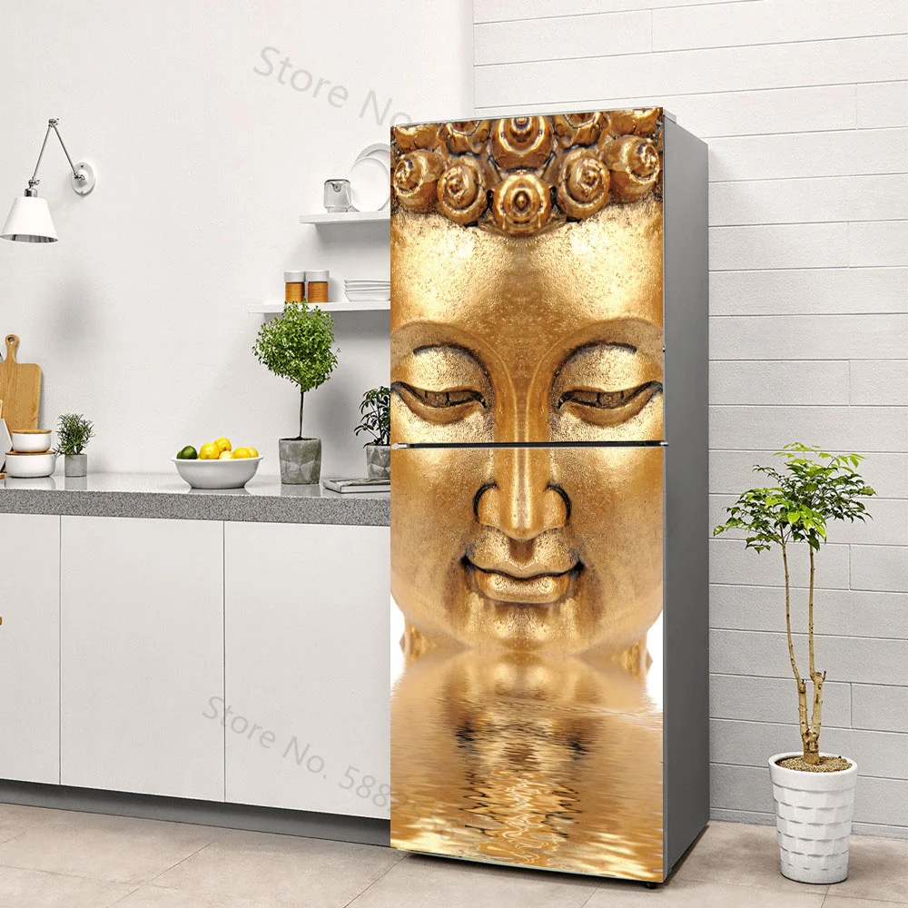 Buddha Art Vinyl Fridge Sticke - Full Cover Adhesive のレビューと価格