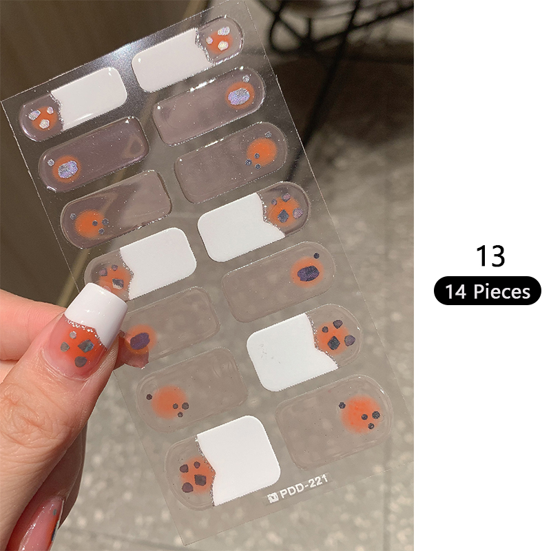 Baking-free Pink Nail Stickers - Full Cover Adhesive のレビューと価格
