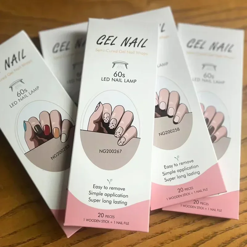 Semi-Cured Gel Nail Strips Pat - Full Cover Adhesive のレビューと価格