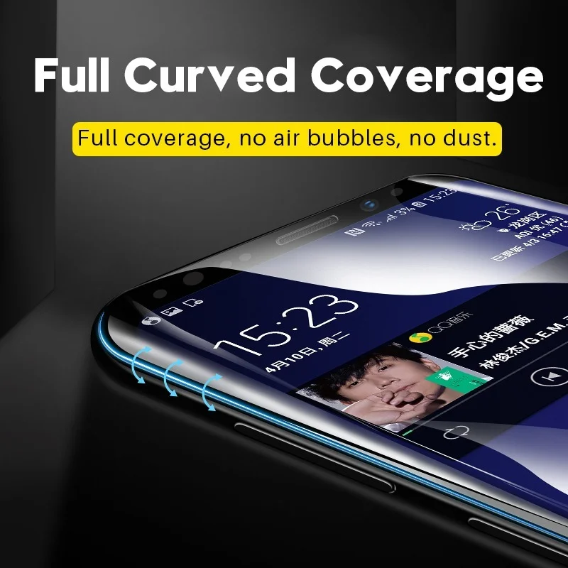 9D Curved Tempered Glass Film  - Curved Edge Screen のレビューと価格