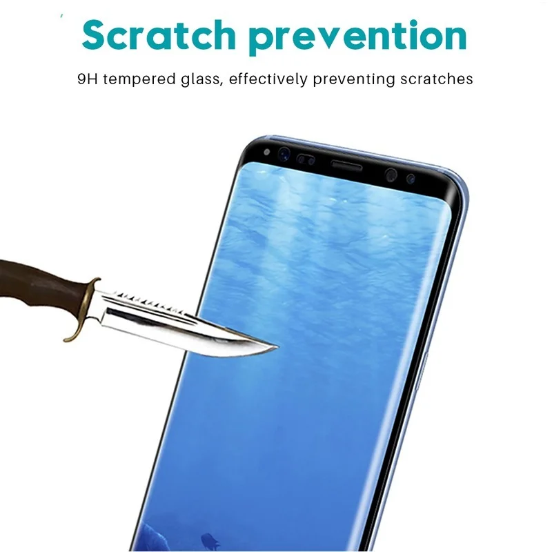 9D Curved Tempered Glass Film  - Curved Edge Screen のレビューと価格