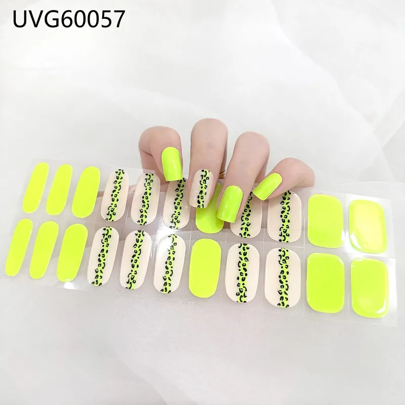16/18/20Tips Gel Nail Stcikers - Full Cover Adhesive のレビューと価格