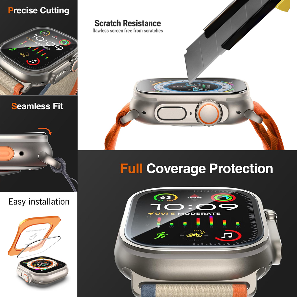 Tempered Glass For Apple Watch - Screen Alignment Tool のレビューと価格