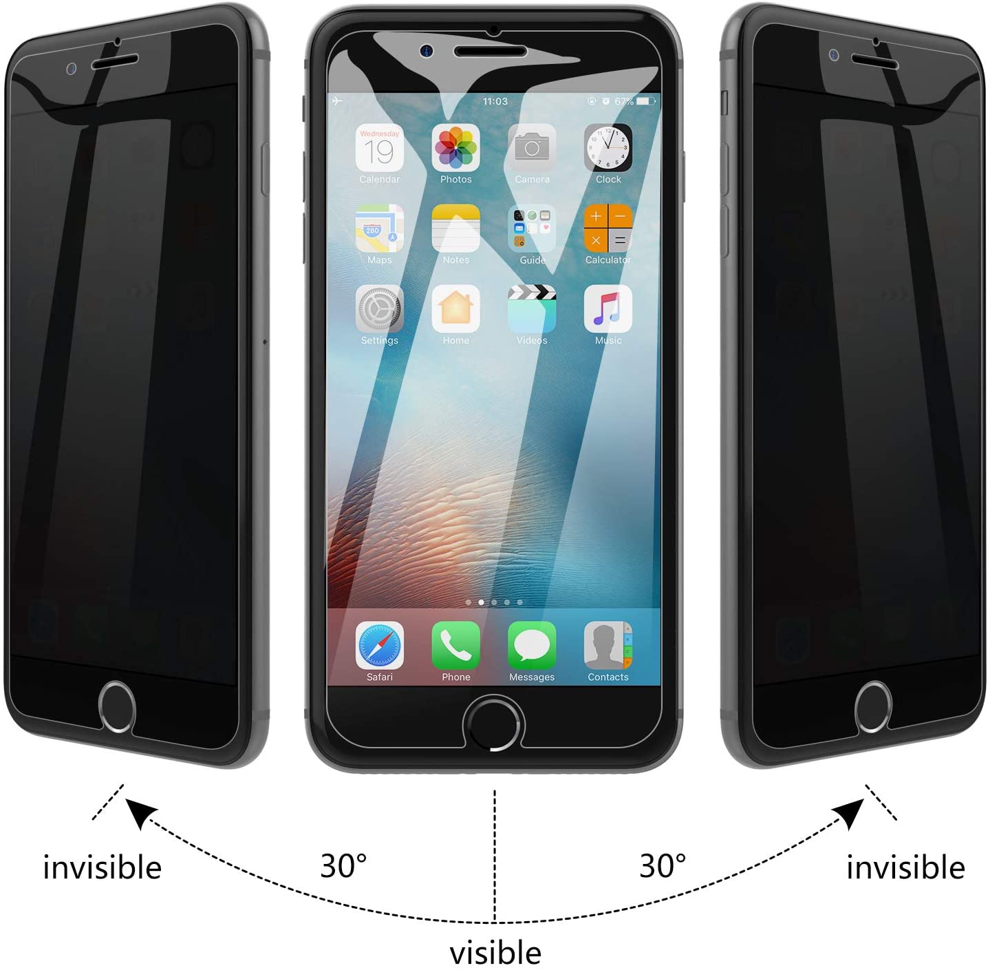 2 PACK Privacy Filter Tempered - Privacy Filter 2Pack のレビューと価格