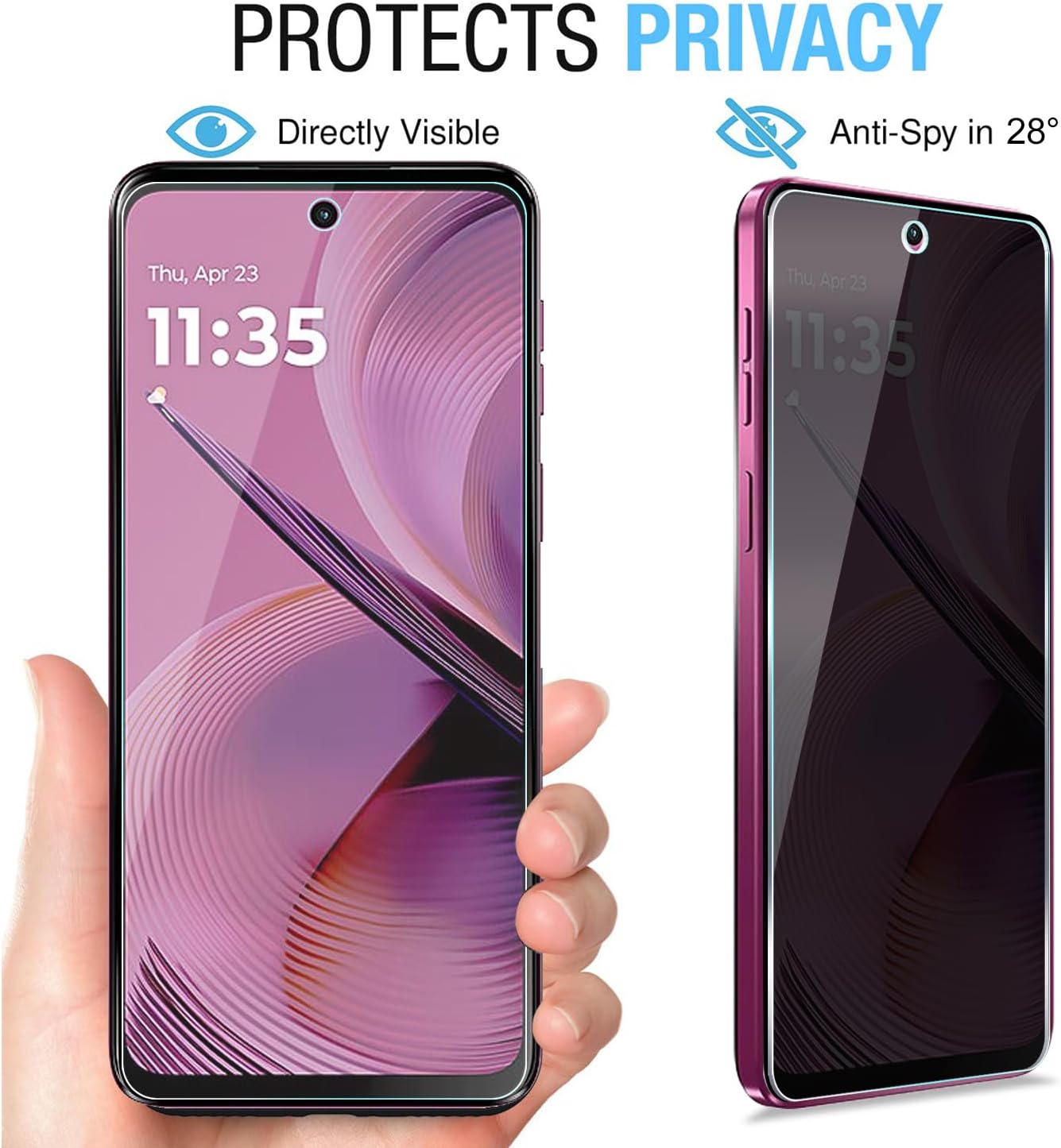 [2 Pack] For Moto G 5G 2025 Pr - Privacy Filter 2Pack のレビューと価格
