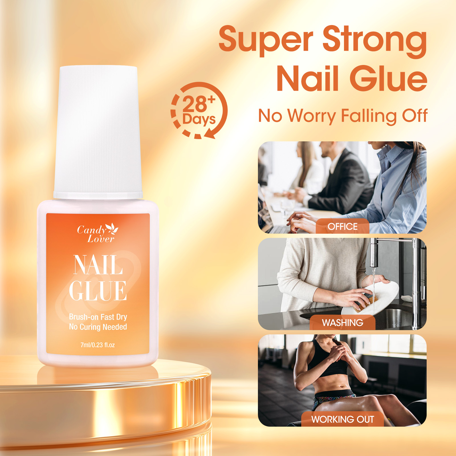 Super Strong Nail Glue Remover - Liquid Uv Glue Kit のレビューと価格