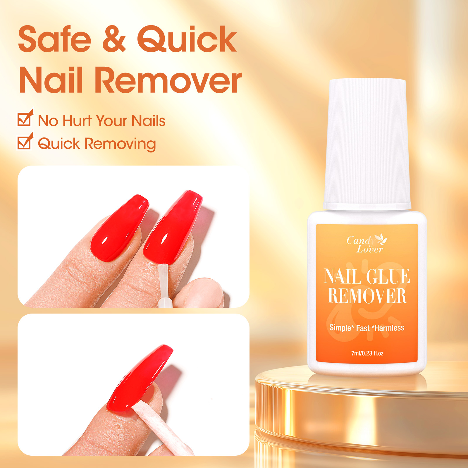 Super Strong Nail Glue Remover - Liquid Uv Glue Kit のレビューと価格