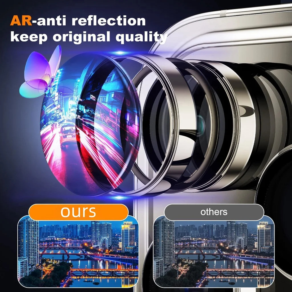 3Pcs Metal Camera Lens Protect - Tempered Glass Screen 9H のレビューと価格