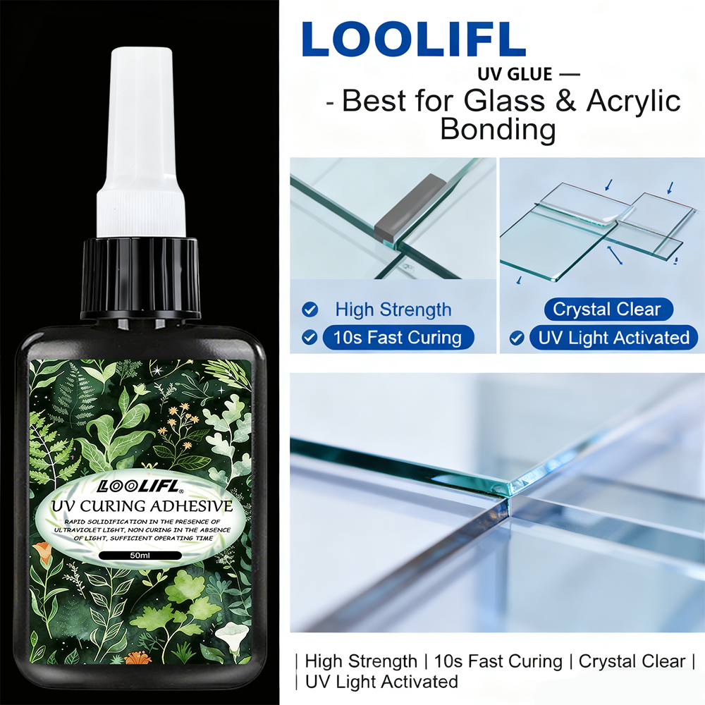 LOOLIFL UV Glue Kit 3 Bottles  - Liquid Uv Glue Kit のレビューと価格